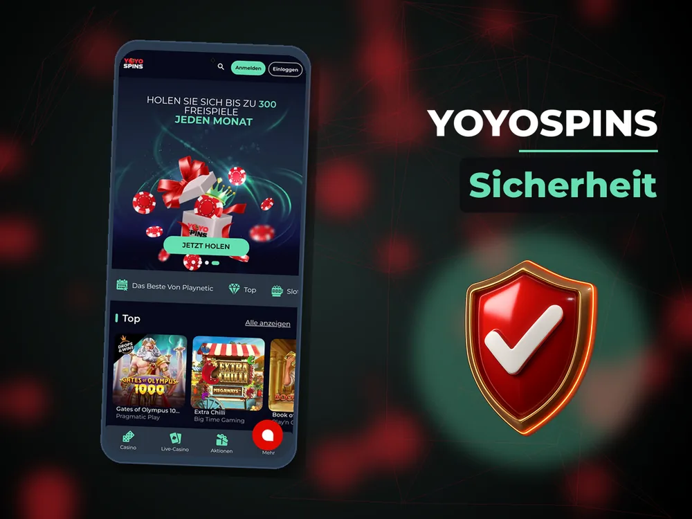 YoyoSpins - Sicherheit