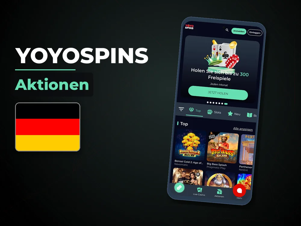 YoyoSpins - Aktionen