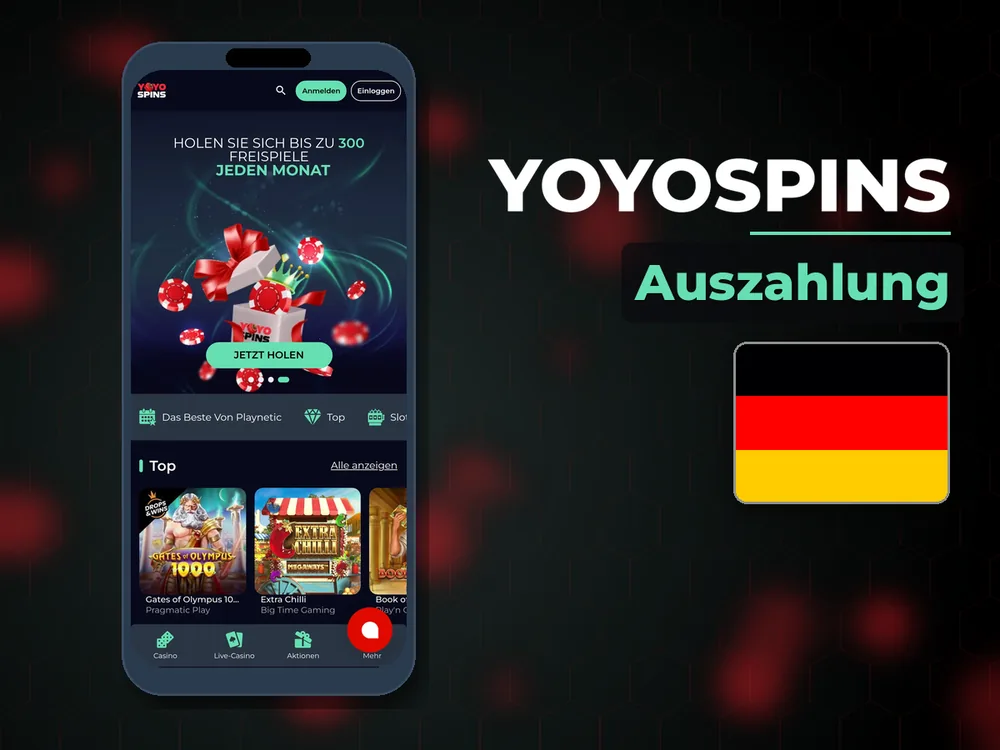 YoyoSpins - Auszahlung